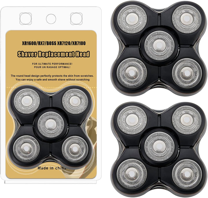Ersatzköpfe kompatibel mit Remington XR1600,RX7,BOSS XR7120,XR7100 Series Rasierern, 2 Stück 2 Stück