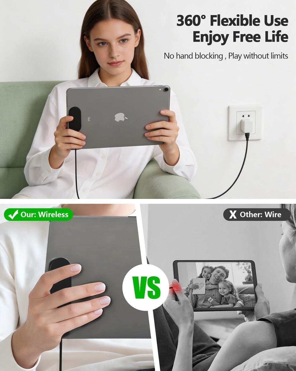 Magnetisches drahtloses Ladegerät für iPad Pro 11inch, 27W Schnelllade Smart Connector Legierung dra