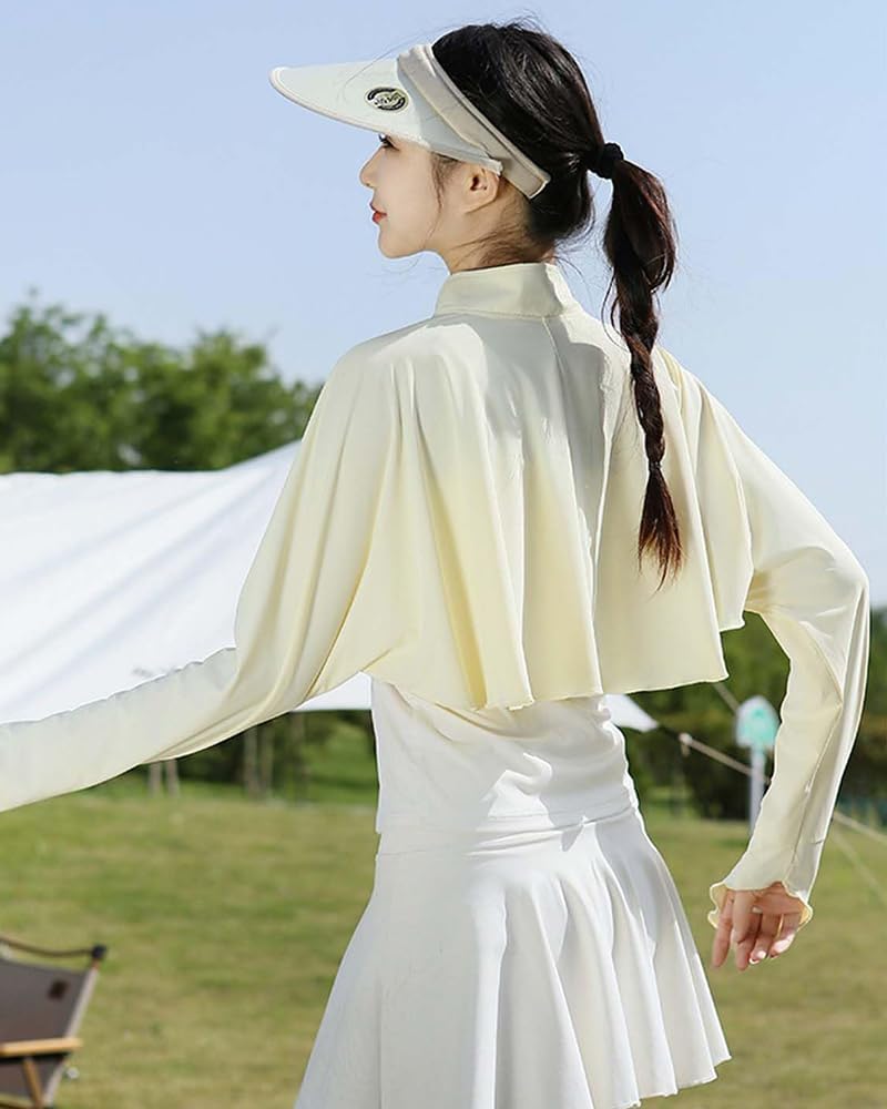 Elegtiskas Women’s Sun Protection Shawl UV Protection Shrug Lightweight Cooling Summer Cover Up for