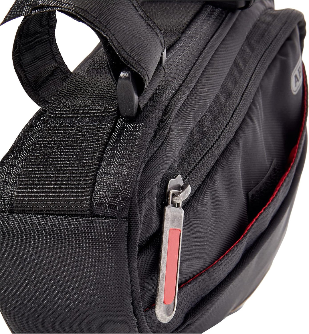 ABUS Fahrradtasche Oryde ST 2250 - Rahmentasche mit Klettband - wasserabweisendes Material - Schwarz