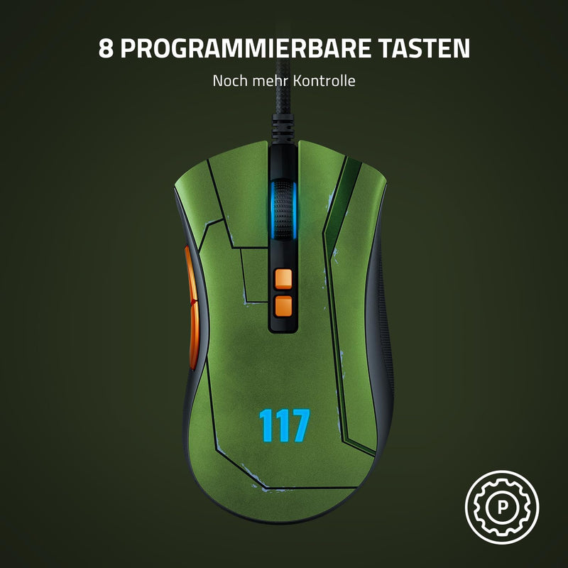 Razer DeathAdder V2 - Kabelgebundene USB-Gaming-Maus mit Optischen Mausschaltern (Focus+ 20K optisch