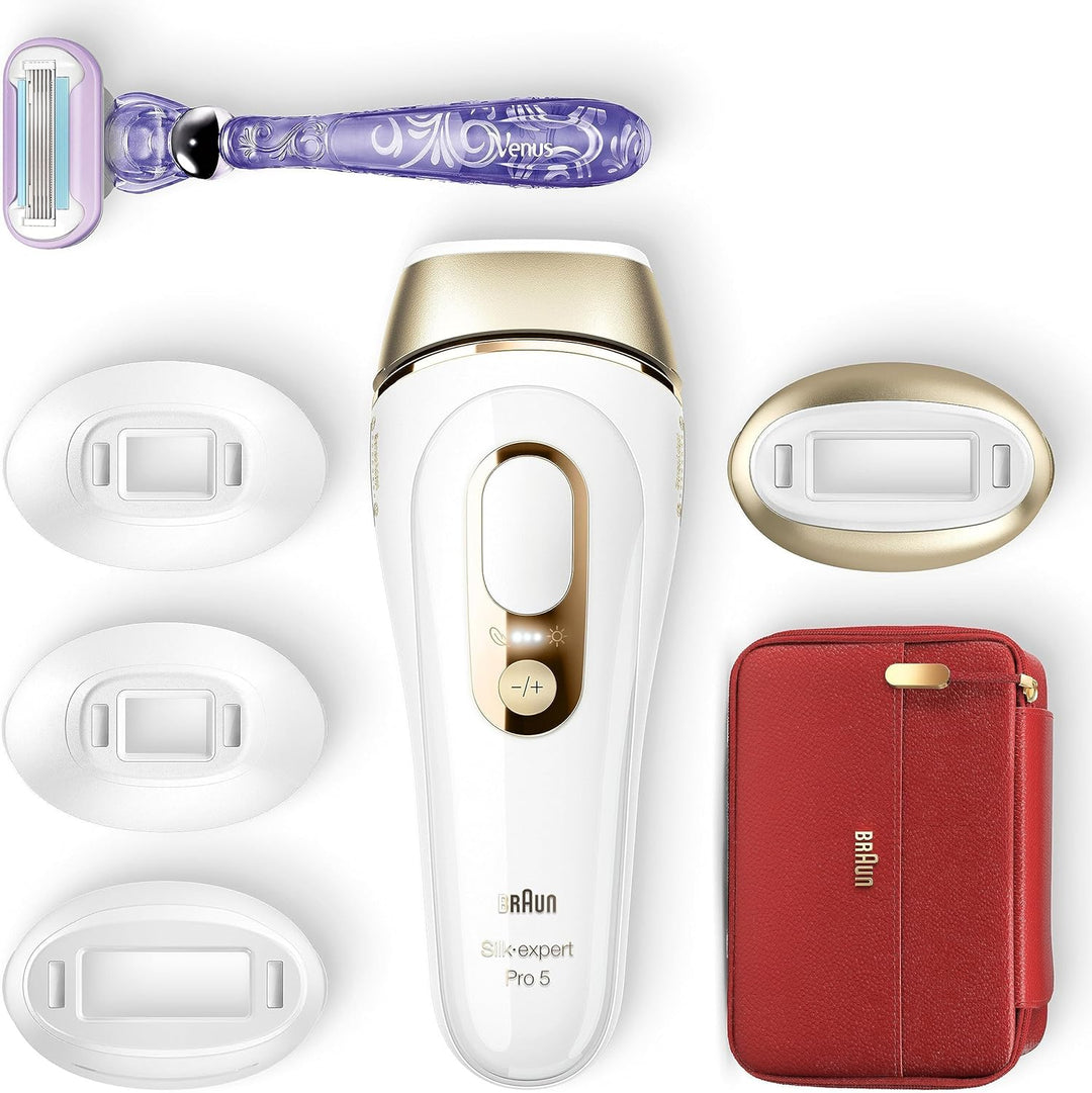 Braun Silk-Expert Pro 5 PL5387 IPL-Haarentfernungsgerät für Damen, dauerhaft sichtbare Haarentfernun