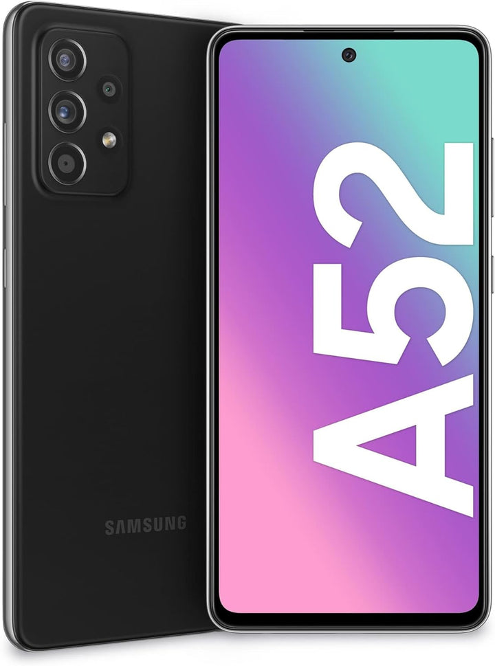 Samsung Galaxy A52 Smartphone, 6,5-Zoll-FHD+ Infinity-O-Display, 6 GB RAM und 128 GB erweiterbarer i