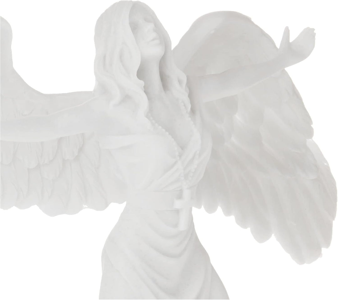 Design Toscano Beten für den Frieden, Engelsstatue aus Marmor-Kunstharz