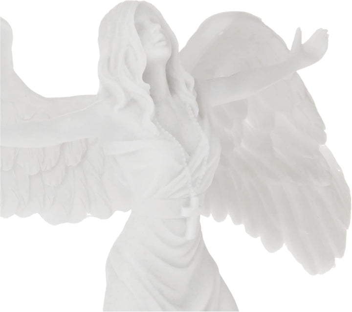 Design Toscano Beten für den Frieden, Engelsstatue aus Marmor-Kunstharz