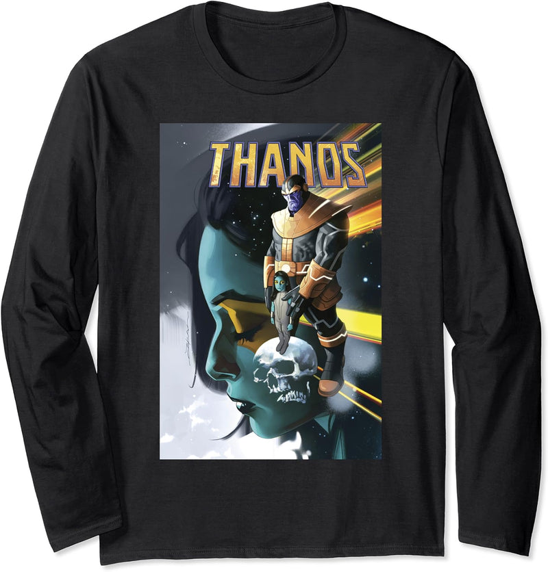 Marvel Thanos & Gamora Poster Langarmshirt
