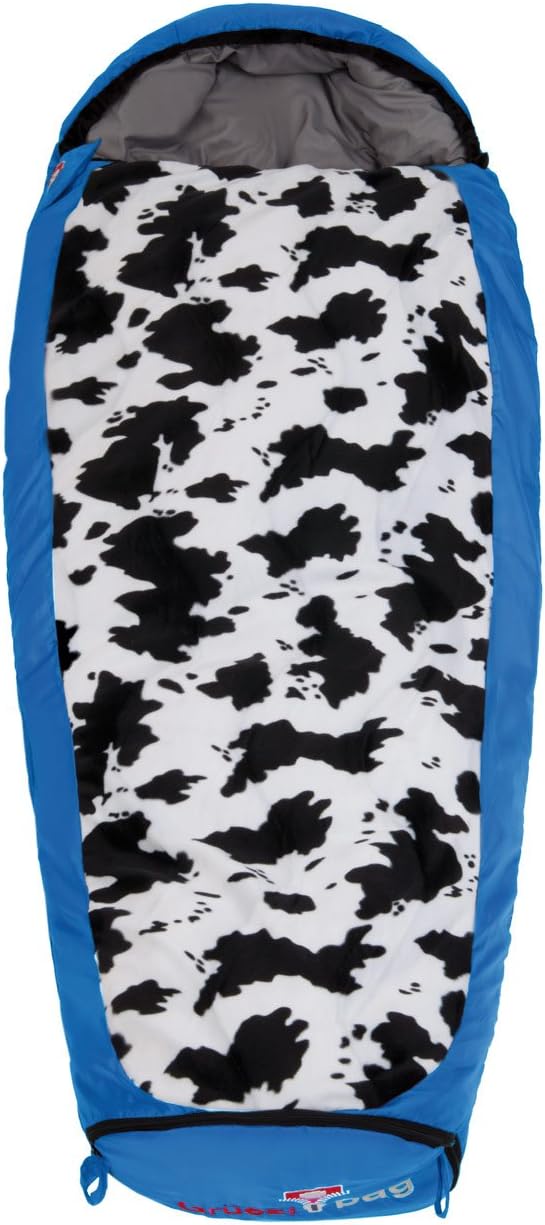 Grüezi+Bag Kinder Schlafsack Mitwachsend Grow Cow RV Rechts, Friendly Blue, 34 x 20 x 20 cm