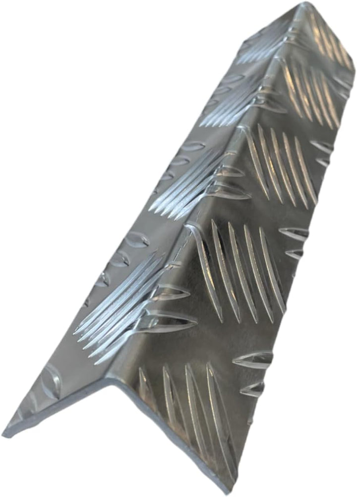 Aluminium Winkelprofil, Kantenprofil, 2000mm Aluwinkel 70x40 mm Schenkelinnenmass aus Alu Riffelblec