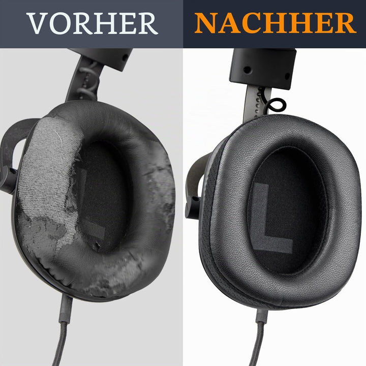 SOULWIT Lammfell Ersatz Ohrpolster für Logitech G Pro, G Pro X, G Prox 2, G Pro X SE Kopfhörer, Ersa