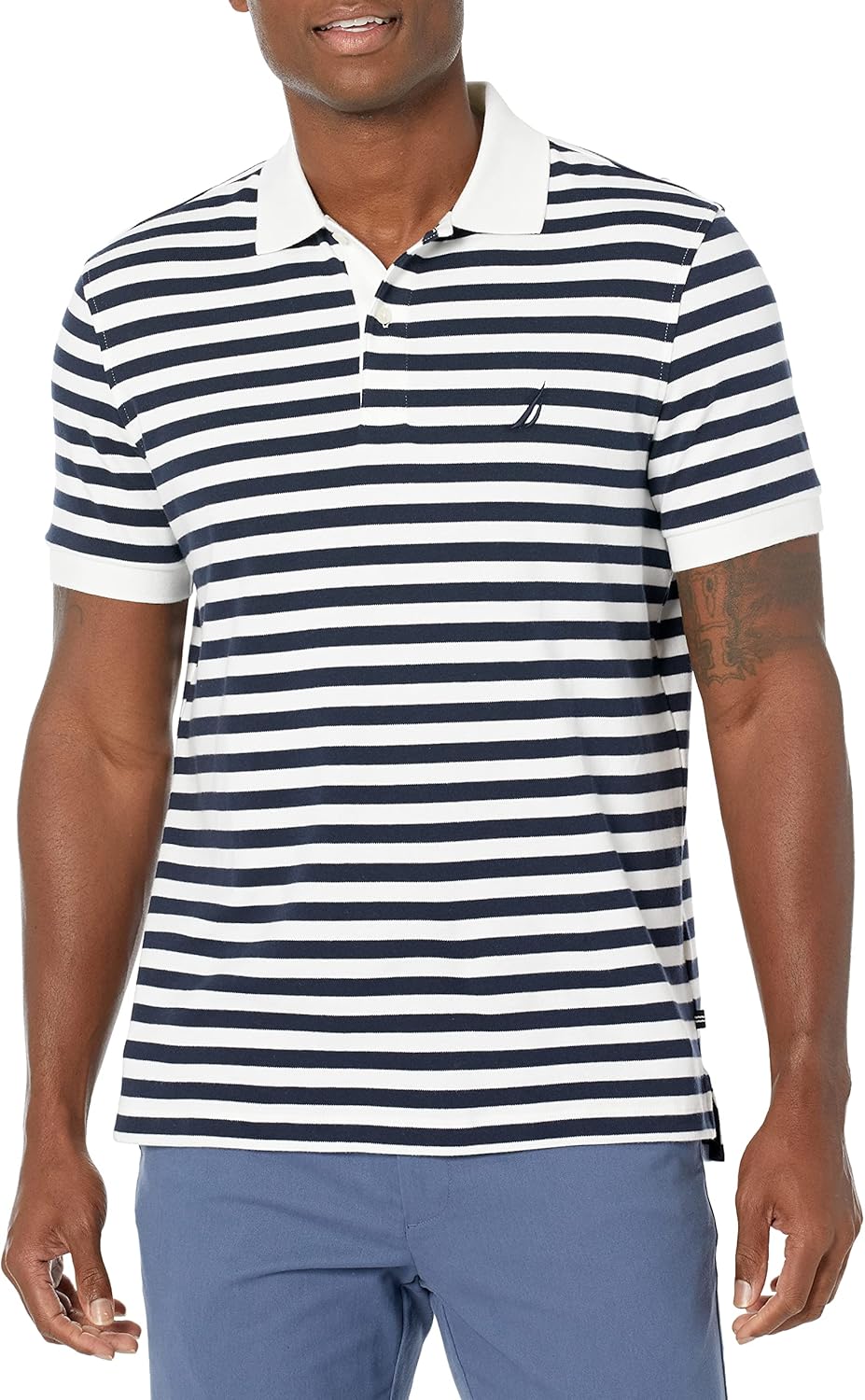 Nautica Herren Polohemd XL Bright White, XL Bright White