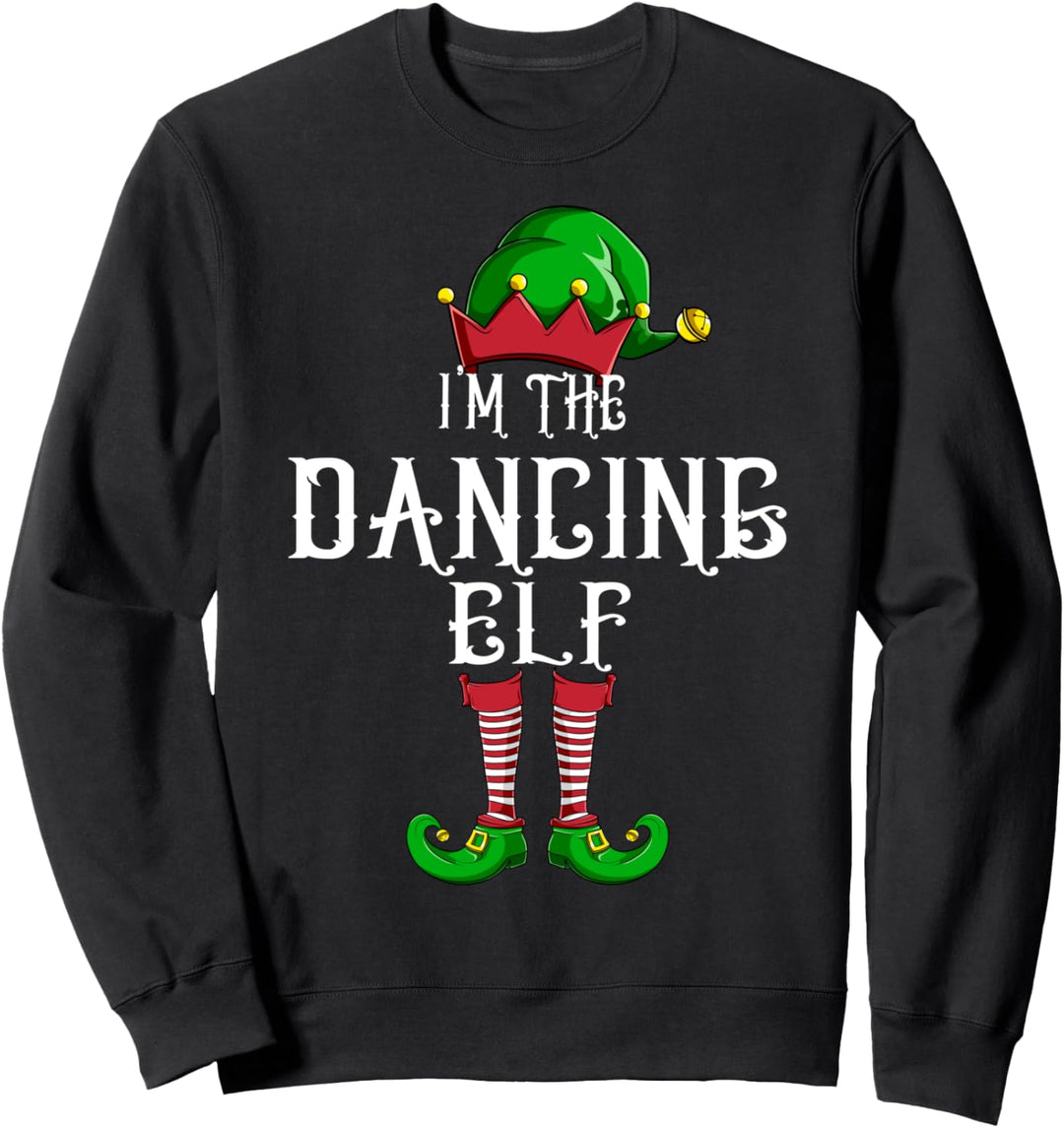 Dancing Elf Weihnachtself Partnerlook Weihnacht Familien Elf Sweatshirt