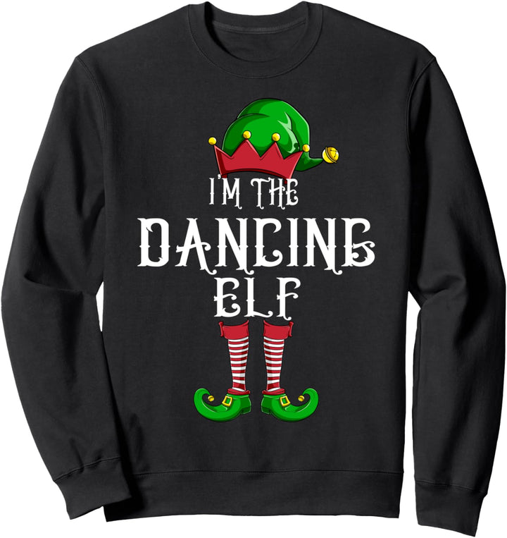Dancing Elf Weihnachtself Partnerlook Weihnacht Familien Elf Sweatshirt