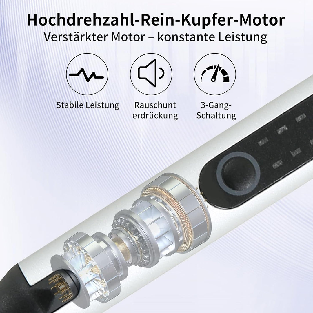 Gravierstift mit 30 Bits, Elektrischer Gravierstift, Kabelloser elektrischer Gravur Stift, Tragbares
