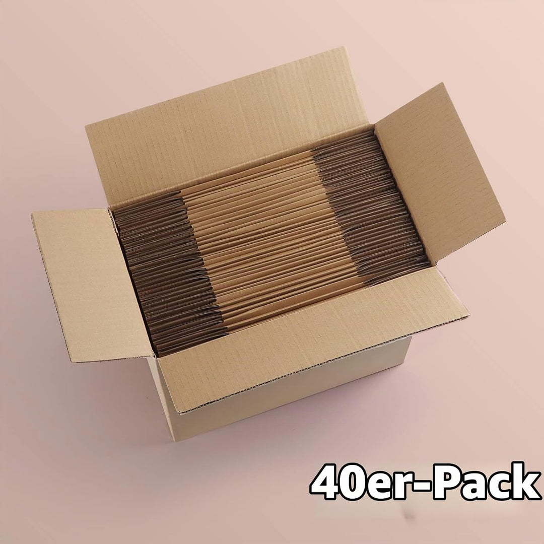 EYMPEU 40 Stück 15,3x15,3x15,3cm Braune Versandkarton, Kartons für kleine Gegenstände, Spielzeug, Sc