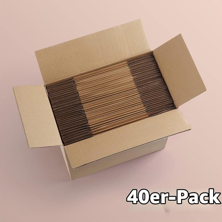 EYMPEU 40 Stück 15,3x15,3x15,3cm Braune Versandkarton, Kartons für kleine Gegenstände, Spielzeug, Sc