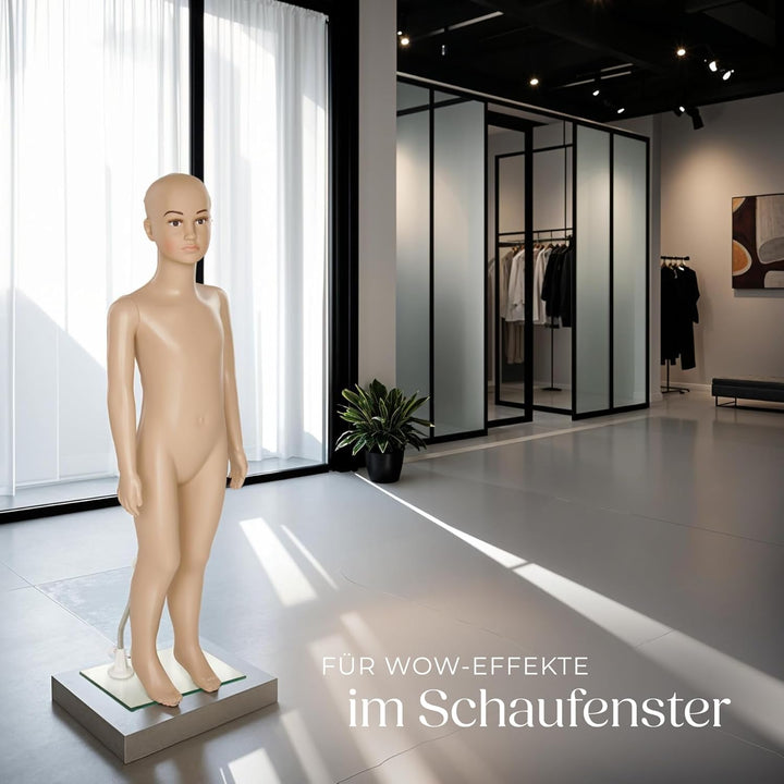 TecTake Schaufensterpuppe Zerlegbare Puppe | drehbar und beweglich | Glasplatte mit Wadendorn - Vers
