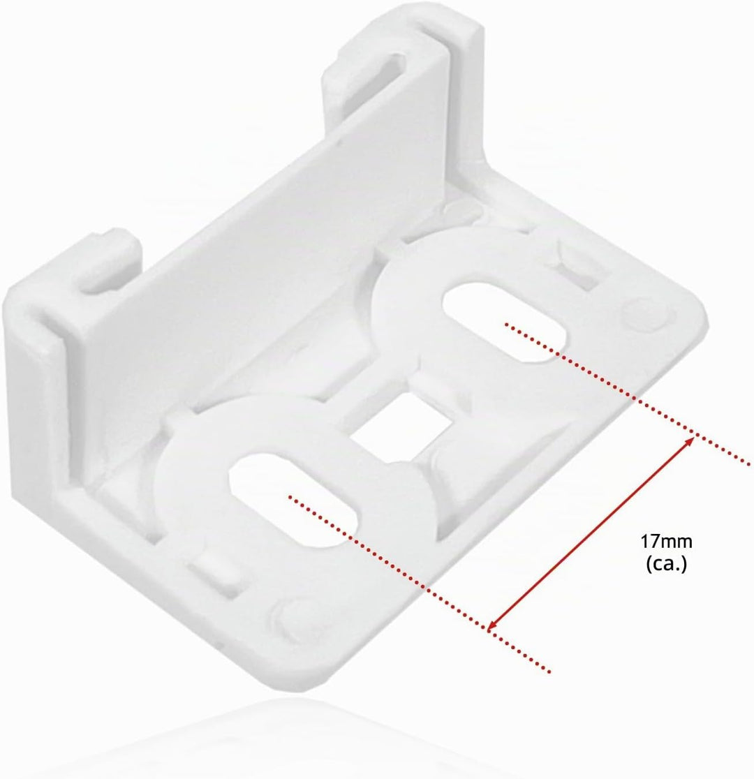 SPARES2GO Tür-Montagehalterung aus Kunststoff für IKEA Kühlschrank & Gefrierschrank (4 Stück)