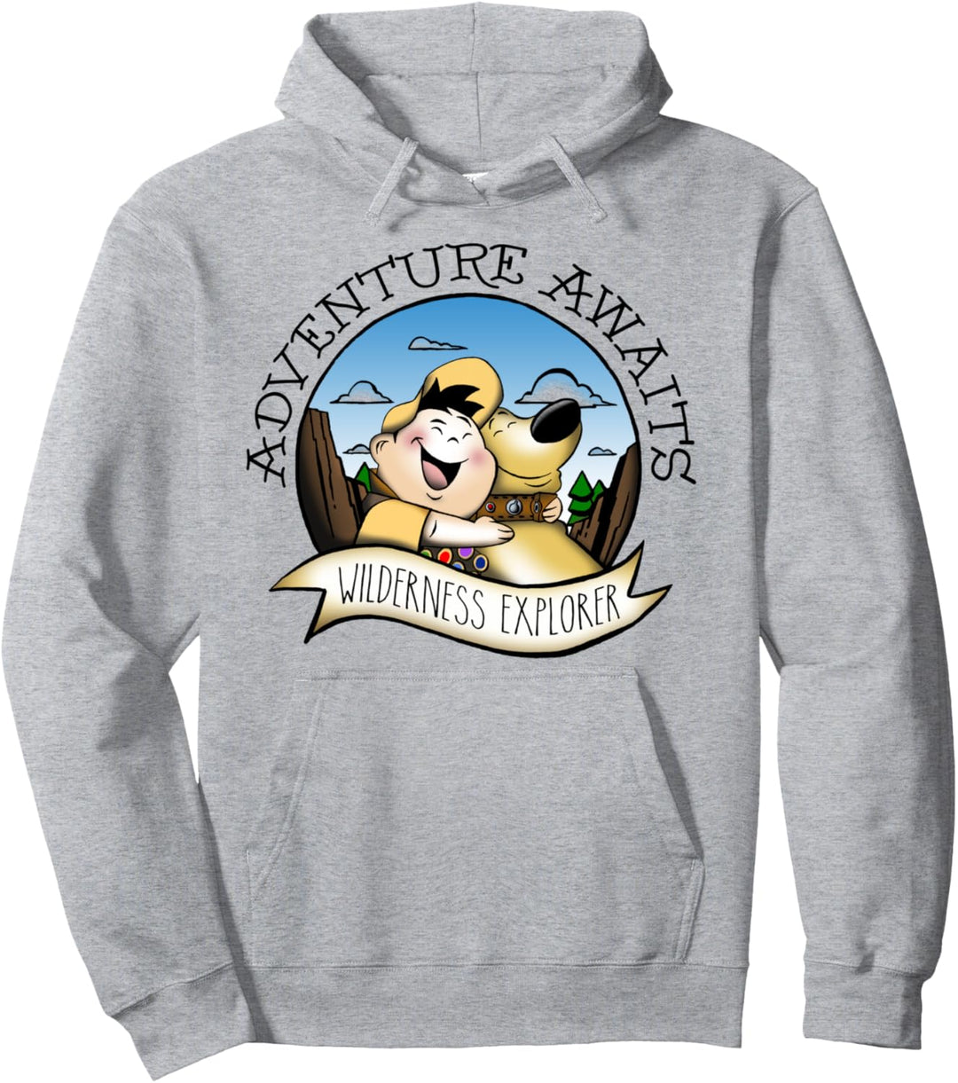 Disney Pixar Up Adventure Awaits Wilderness Explorer Pullover Hoodie