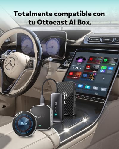 2026 Ottocast I3 AI Box für BMW, Wireless CarPlay Adapter mit Netflix/YouTube Unterstützung, Android