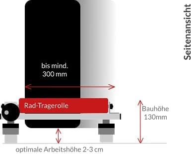 Marktkreuzer Radmontagehilfe, Reifenwechselhilfe, Radwechsel Werkzeug für PKW und SUV, Reifentausch,