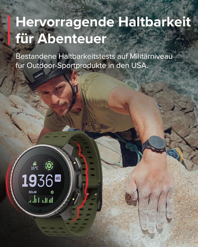 SUUNTO Vertical Abenteuer Uhr - GPS Smartwatch, Akkulaufzeit bis zu 65 Tagen, Militärgeprüftes Gehäu