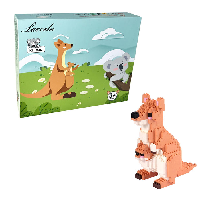 Larcele 899 Stücke Mikro Bausteine Spielzeug Kit, Mini Bricks Bauen Bauklötze Satz KLJM-07 Mehrweg (