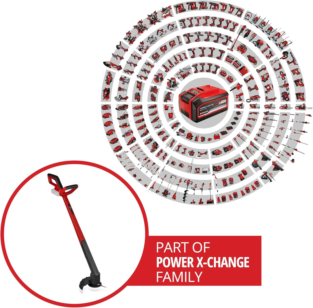 Einhell Akku-Rasentrimmer GC-CT 18/2411 Li P-Solo Power X-Change (18 V, 24 cm Schnittbreite, drehbar
