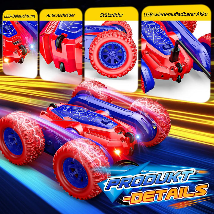 Ferngesteuertes Auto ab 3 4 5 6 7 8 Jahre, Spielzeug ab 3-10 Jahre Junge Monstertruck, 4WD RC Auto S
