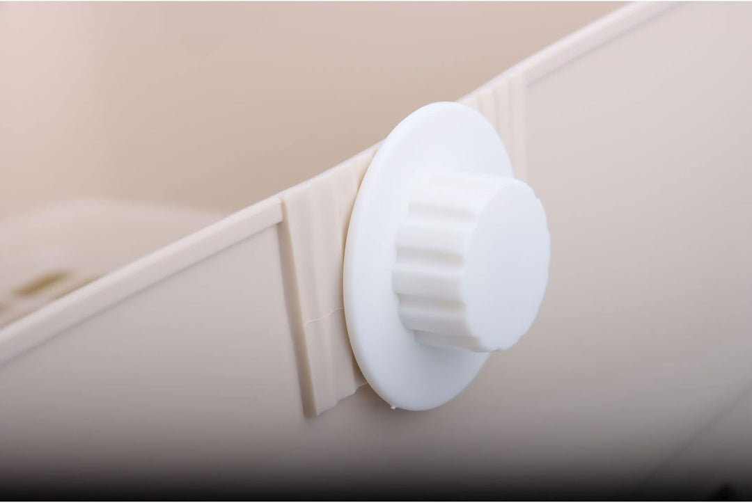 RUBYHOME Übergrosse Kaninchentoilette mit Schublade, Ecktoilette mit Gitterrost, Töpfchentrainer, gr