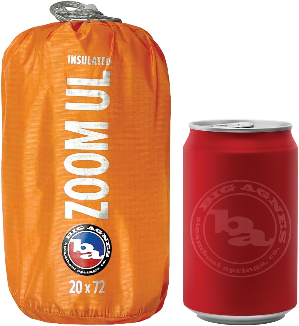BIG AGNES, Zoom UL Isolierte Isomatte, regulär, bernsteinfarben, leuchtet (20 x 72) Regular (20X72),