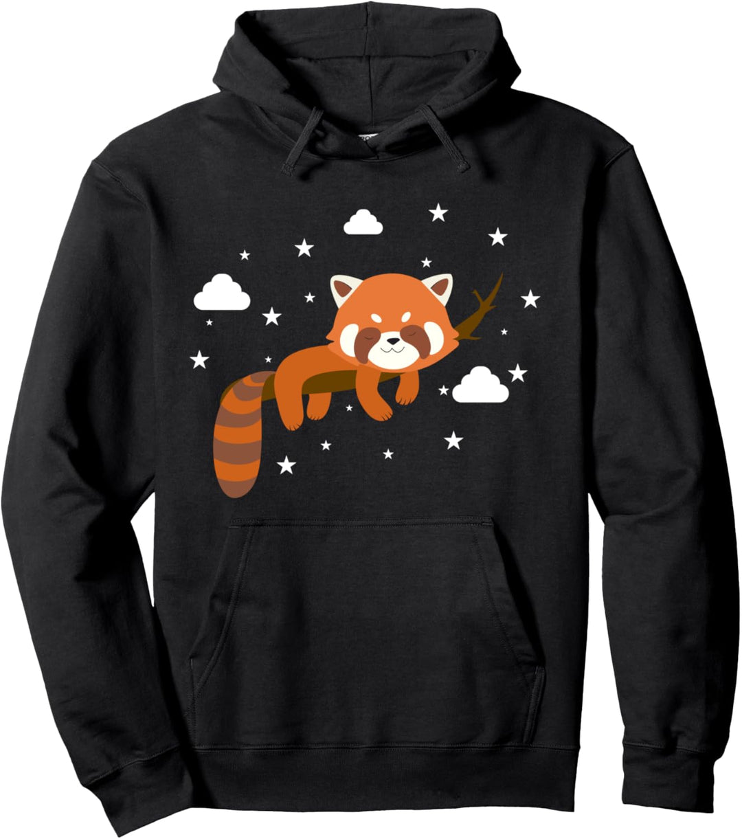 Kawaii schlafender roter Panda Pullover Hoodie