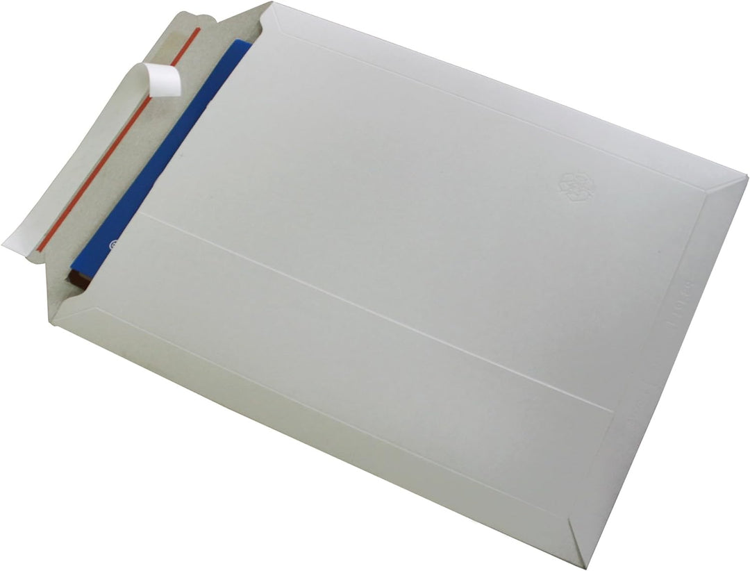Versandtaschen weiss Vollpappe Karton für DIN A5-250x175mm- bis 50mm Füllhöhe (PS.101) (100)