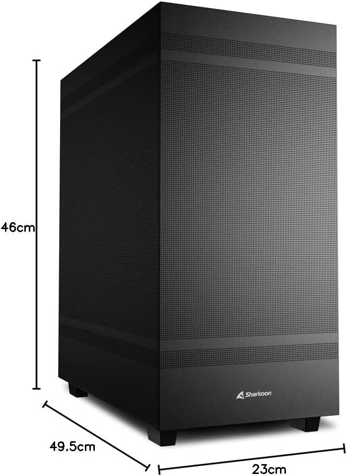 Sharkoon Rebel C50, ATX PC-Gehäuse, Schwarz