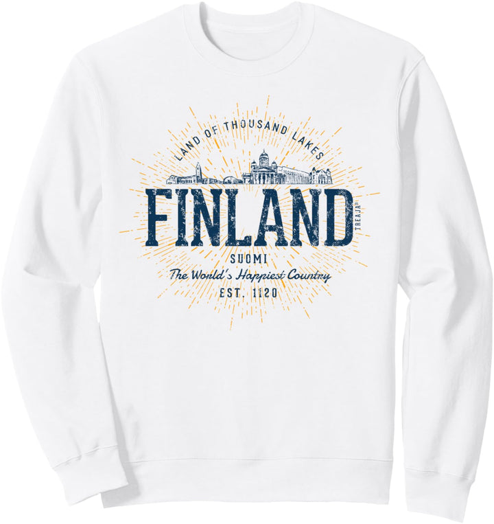Retro Stil Vintage Finnland Sweatshirt
