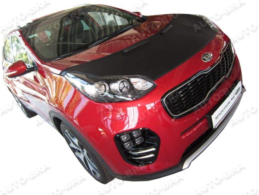 AB3-00136 Carbon Optik AUTO BRA kompatibel mit KIA Sportage Bj. ab 2015 Haubenbra Steinschlagschutz