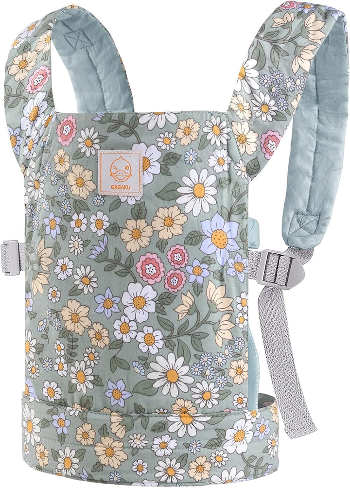 GAGAKU Puppentrage ab 3 Jahre Kinder, Babytrage Puppen Bauchtrage Puppenzubehör Tragesitz mit Verste