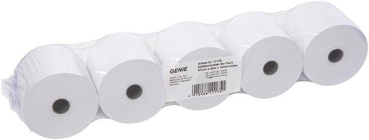 Sharp Druckender Tischrechner EL-1750V Weiss &amp; Genie Additionsrollen Ersatz-Papierrollen geeignet fü