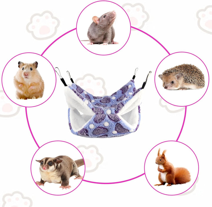 BORDEAG 5 Stück Meerschweinchen Hängematte, Hamster Hängematte, Hängematte Für Kleintiere, Hängematt