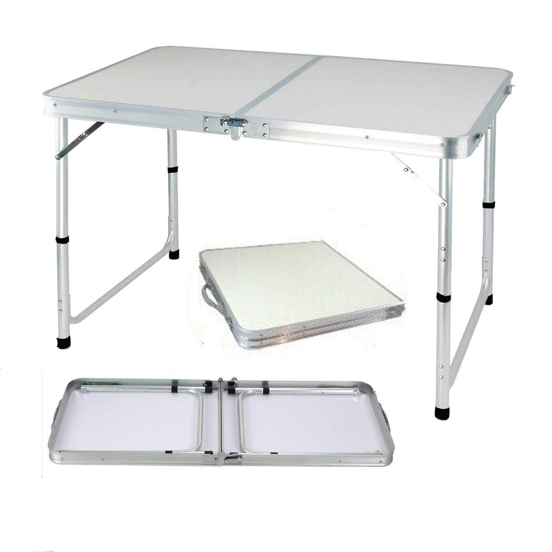 Klappbarer Campingtisch für drinnen und draussen, 120 cm, extra stark, Buffet, Hochzeit, Markt, Gart