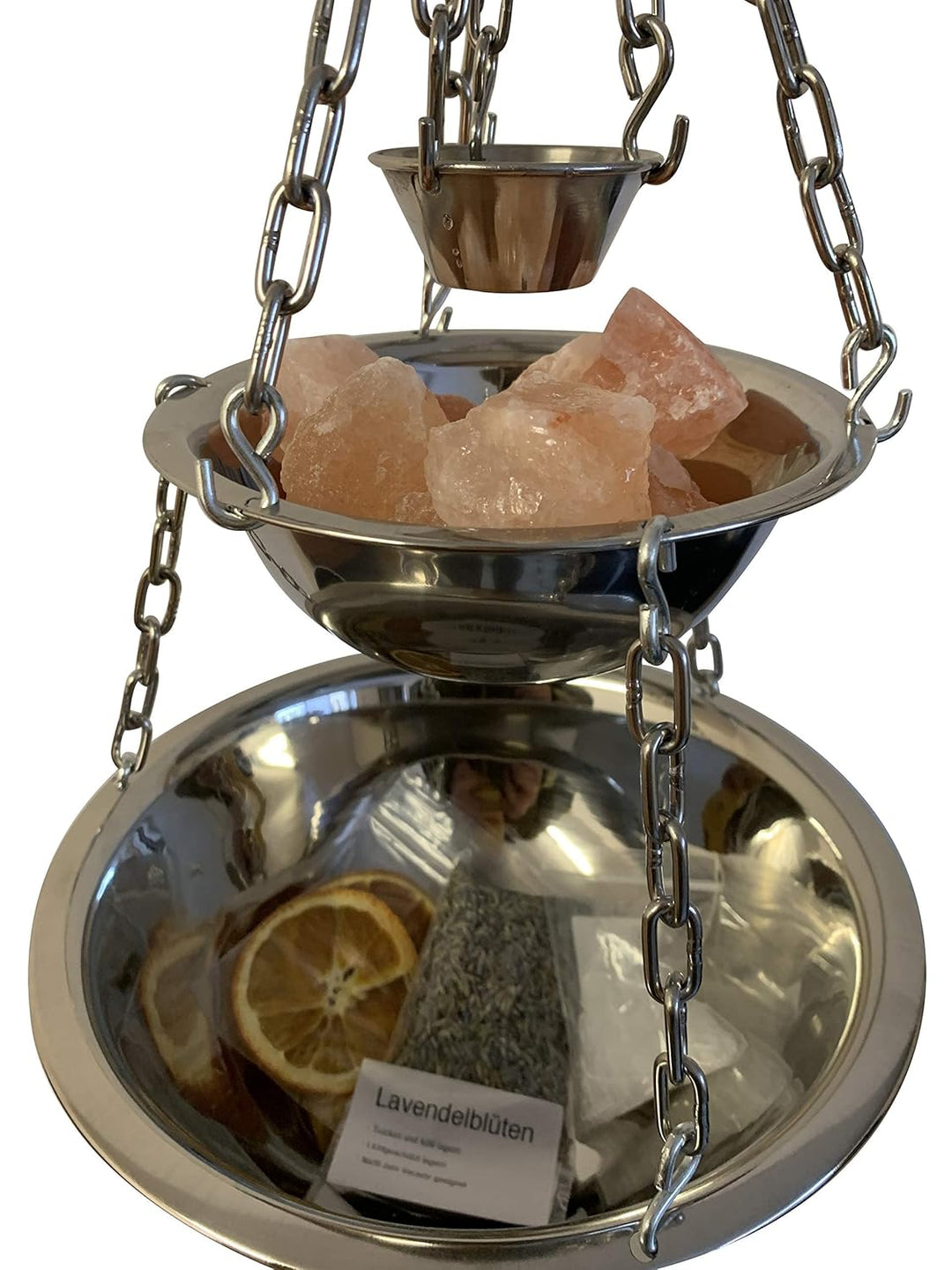 Sauna Zeremonie: Aromaschalen inkl. Verdampferschale aus Edelstahl - Passend für jeden Saunaofen - 3