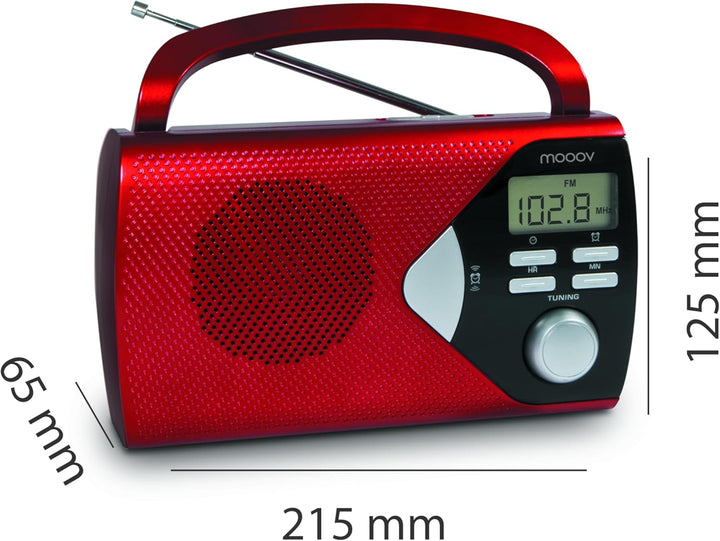 Metronic Tragbares Radio, Rot, 477201, Rot