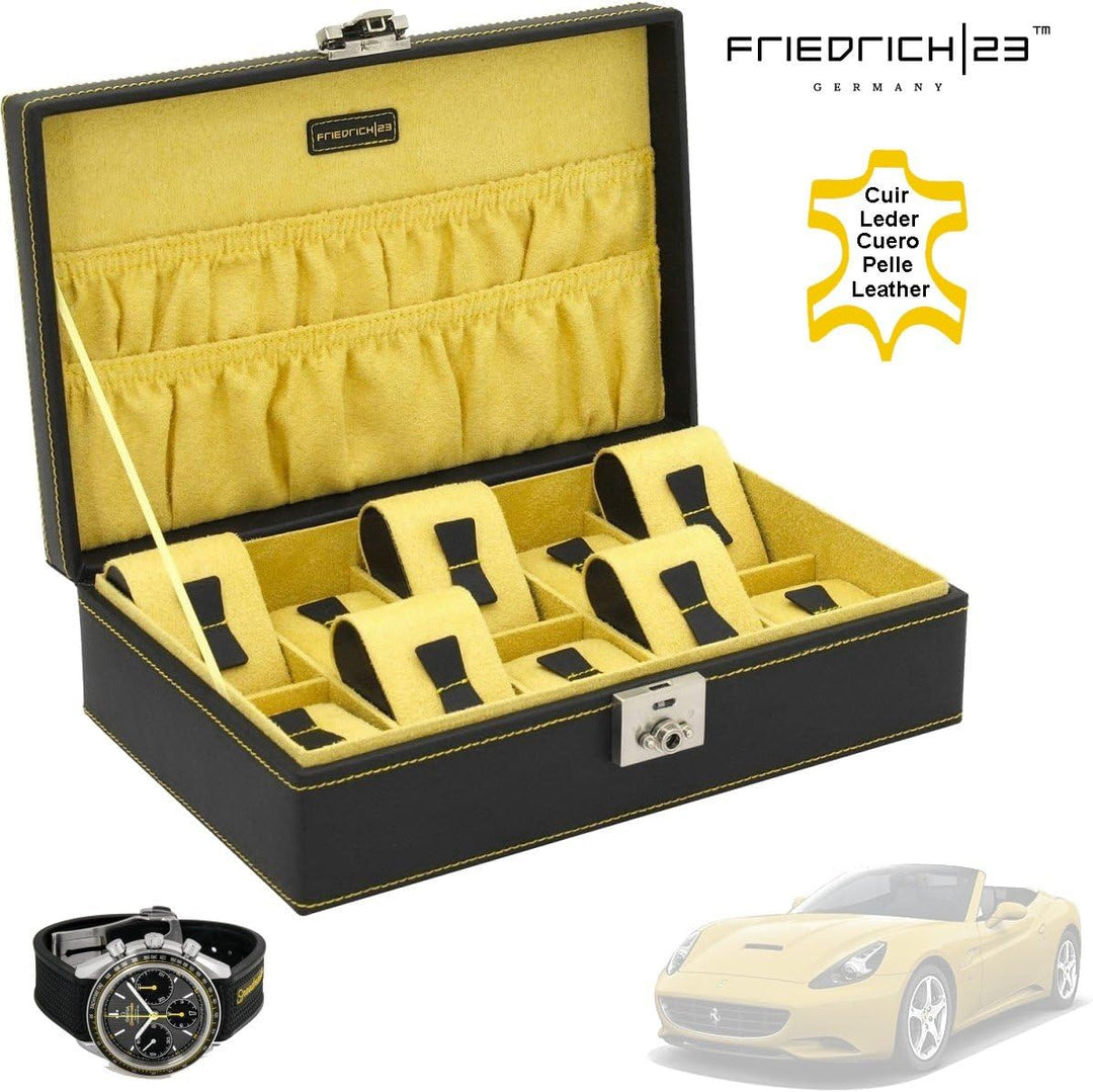 Uhrenbox Friedrich|23 CHRONOS SPORT Uhrenkoffer für 10 Armbanduhren