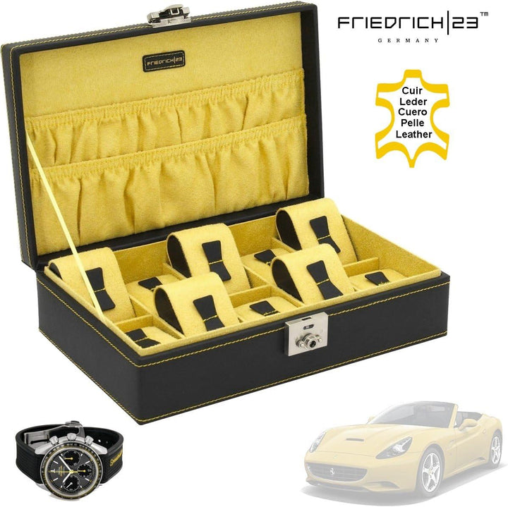 Uhrenbox Friedrich|23 CHRONOS SPORT Uhrenkoffer für 10 Armbanduhren