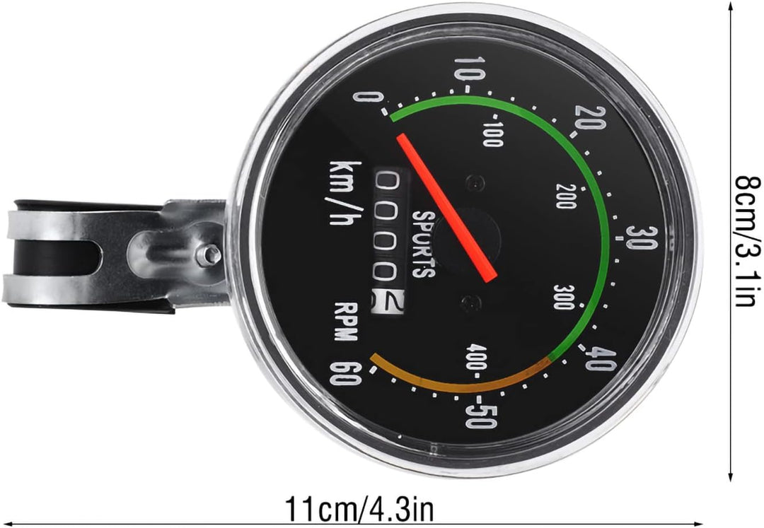 Fahrradtacho Analog Retro, 26 28 29 Zoll Fahrrad Tachometer Analoger Fahrrad Computer Tacho Mechanis