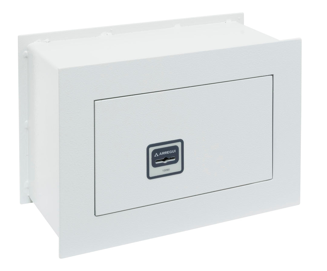 Arregui BC/1 Ideal-5 271311 Wandtresor, 5 mm dick, Schlüsselschloss, 20x30x15 cm, 5 L, hellgrau, 20