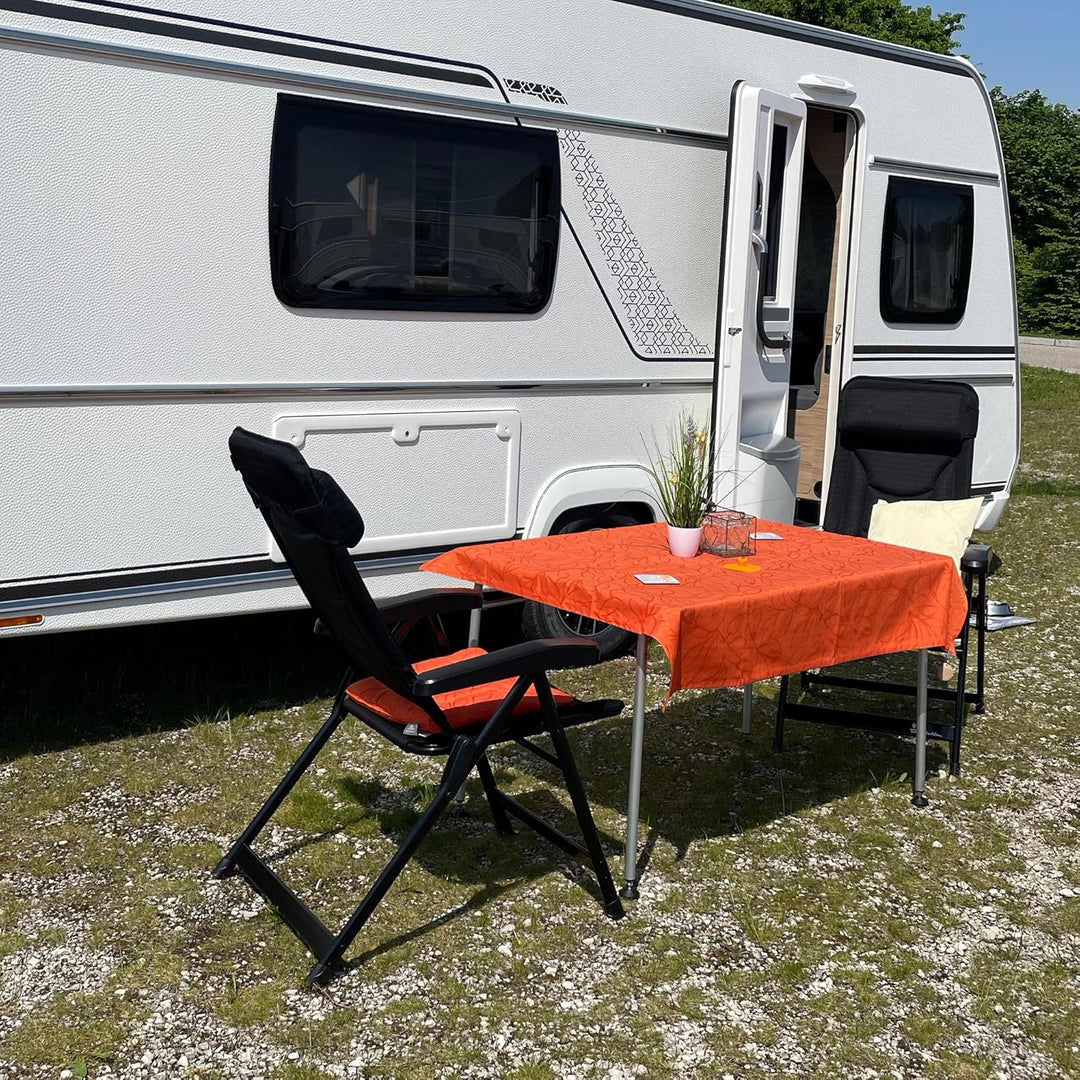Erwin Müller Outdoor-Tischdecke"Terrassa" abwaschbar orange Grösse 130x170 cm