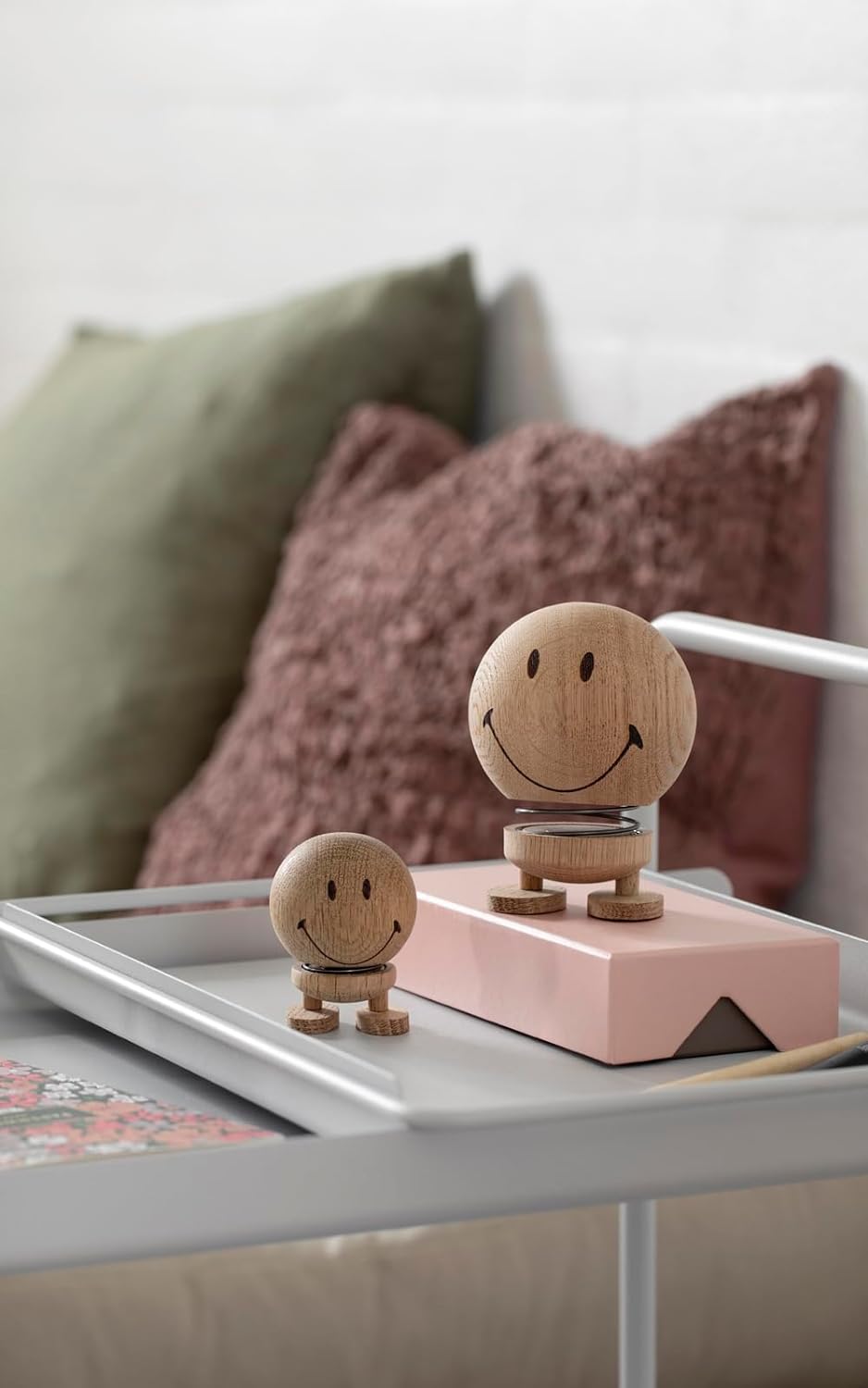 Hoptimist Smiley 4,5 x 5,6 x 6,6 cm S Raw Oak, S Raw Oak