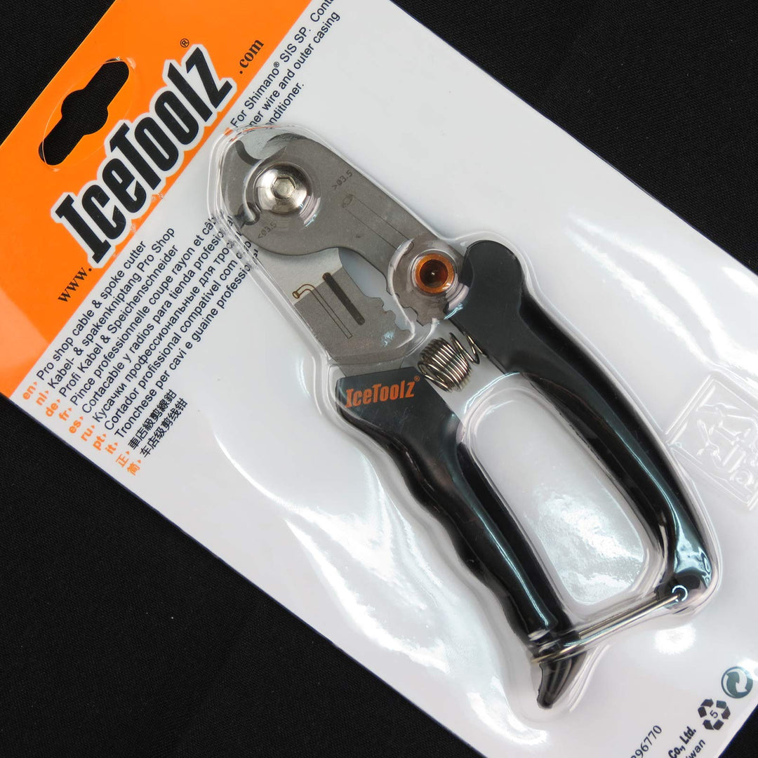 IceToolz Cable und Spoke Cutter, Schwarz, M