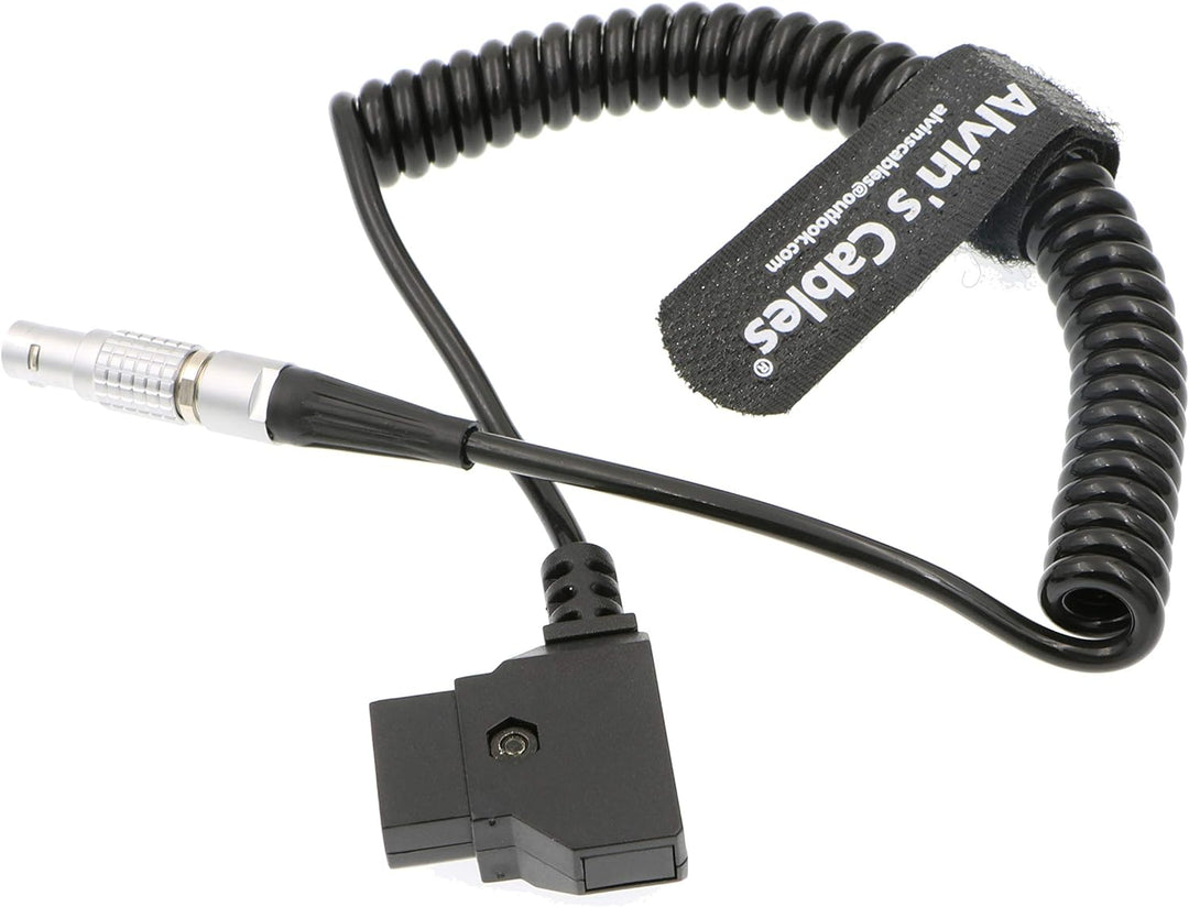 Alvin's Cables 2 Pin Stecker auf D-TAP Power Spiralkabel für den Bartech Focus Device Receiver, Spir