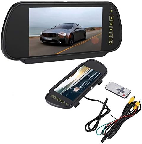 7 Zoll Auto Rückspiegel Display, 800x480 HD LED Einparkhilfe Bildschirm Monitor für VCD/DVD/GPS/Auto